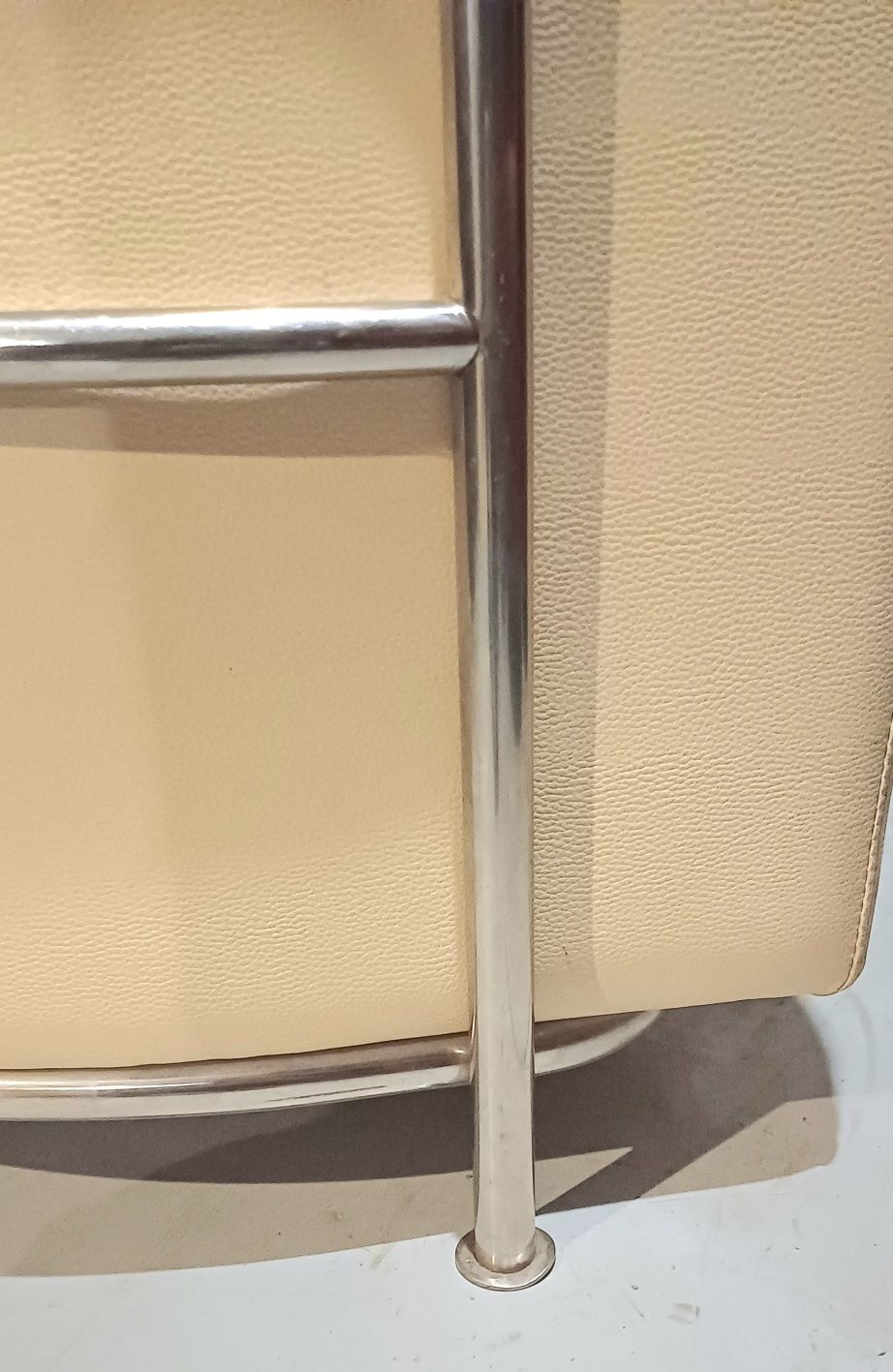 Fotel NAP skóra ekologiczna, stal nierdzewna , sofa jednoosobowa