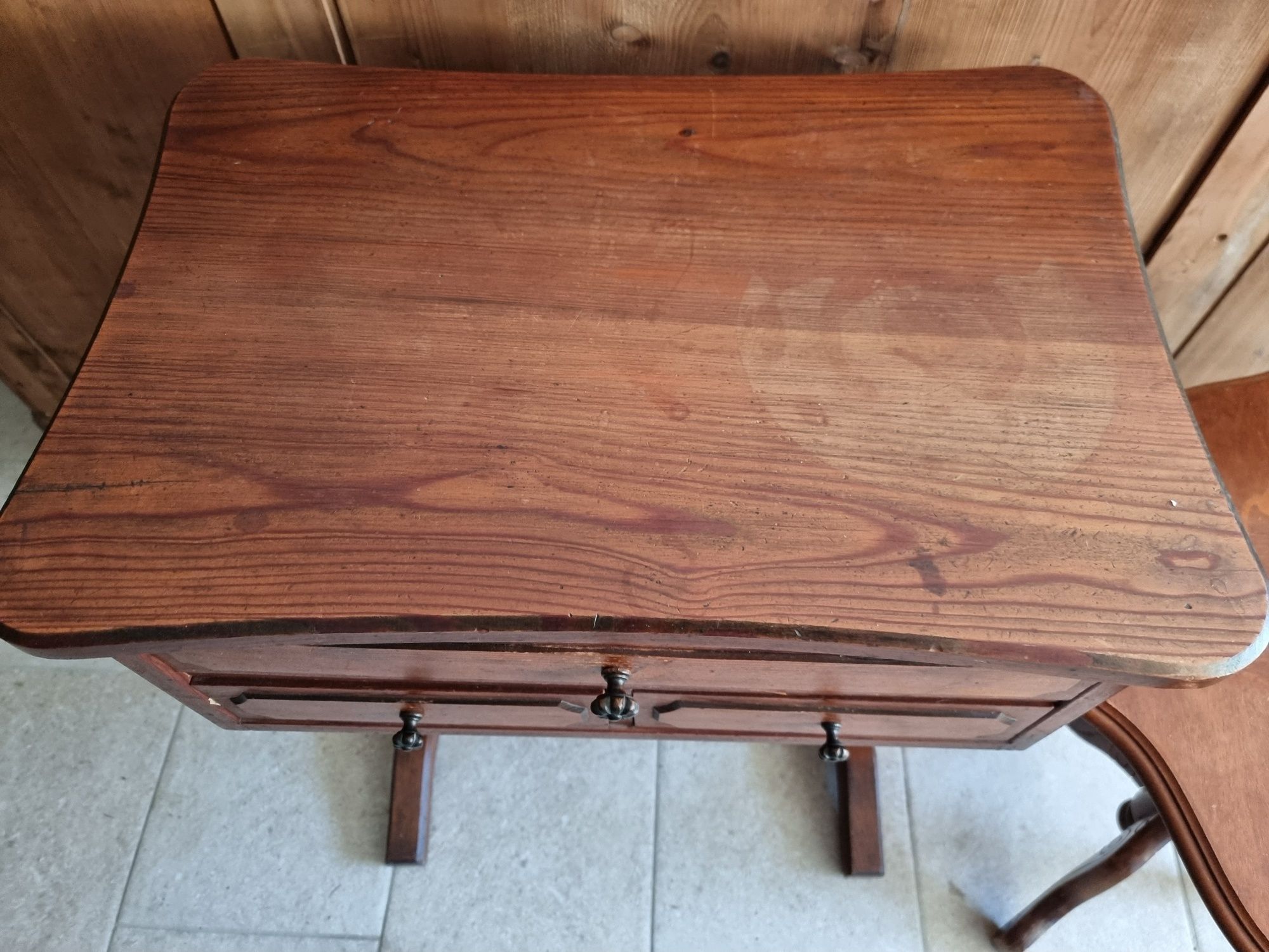 Komplet Stolik szafka półka stara drewniane