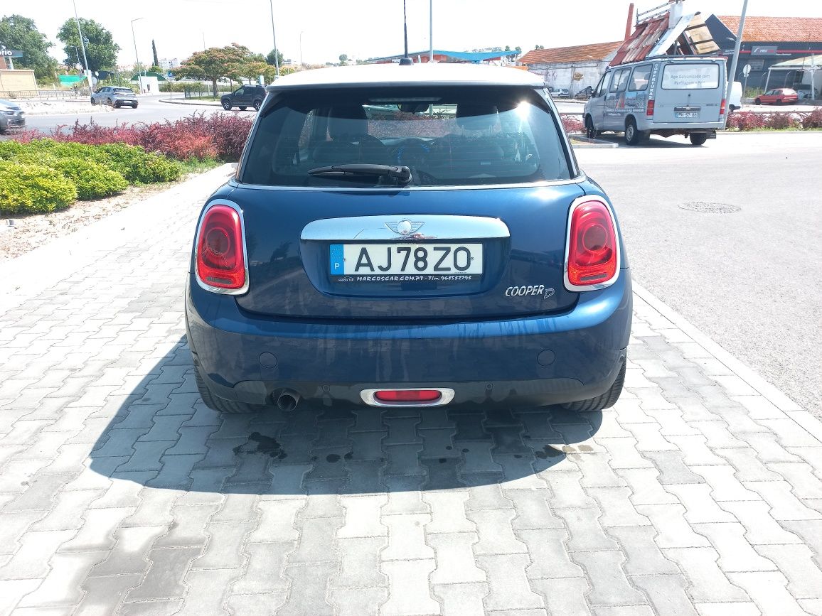 Mini coper, azul