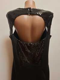 Сукня чорна святкова НОВА з відкритою спиною на підкладці