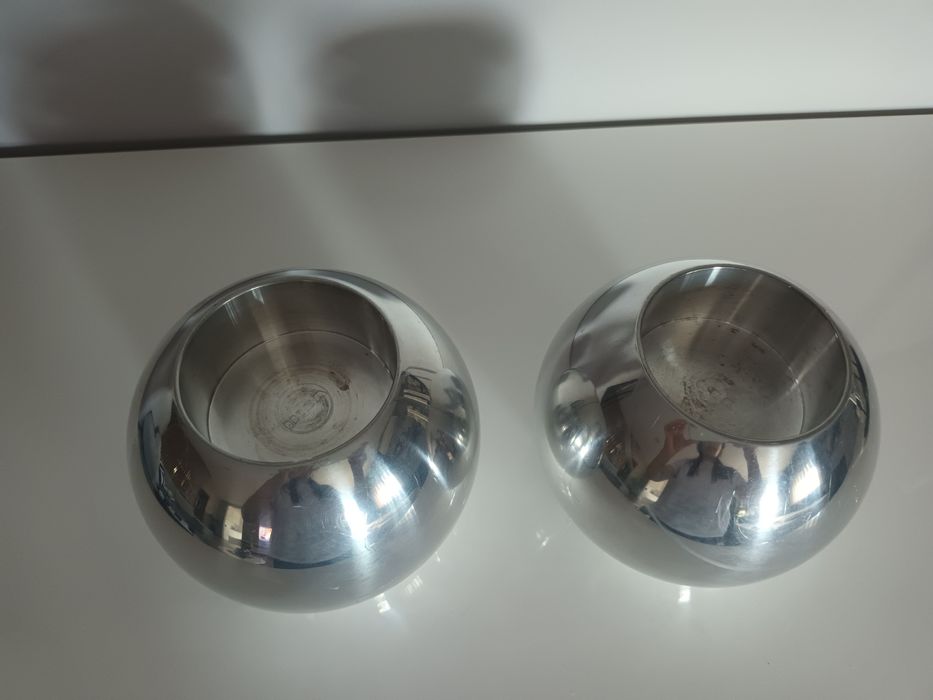 Porta velas redondo inox