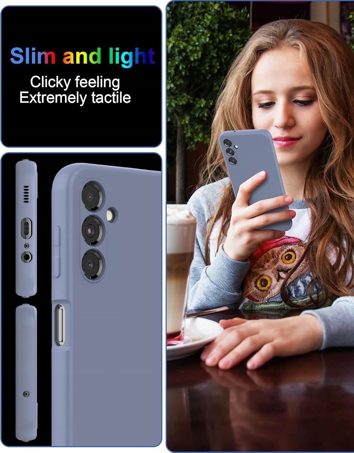 Etui Silikonowe Foluu do Samsung Galaxy A54 5G Wytrzymałe, Ochronne