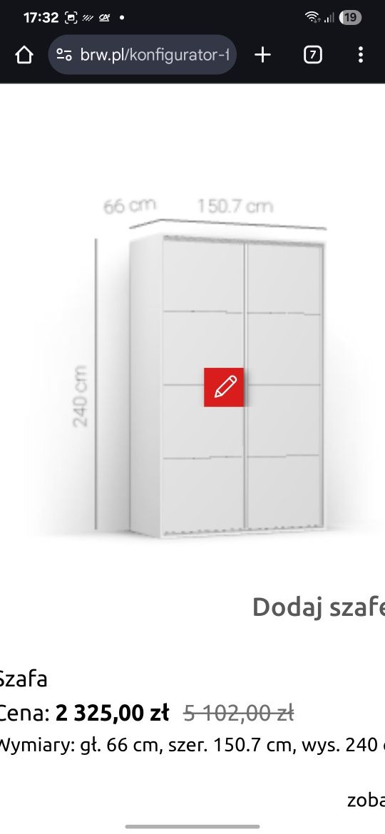 Szafa flex BRW biała