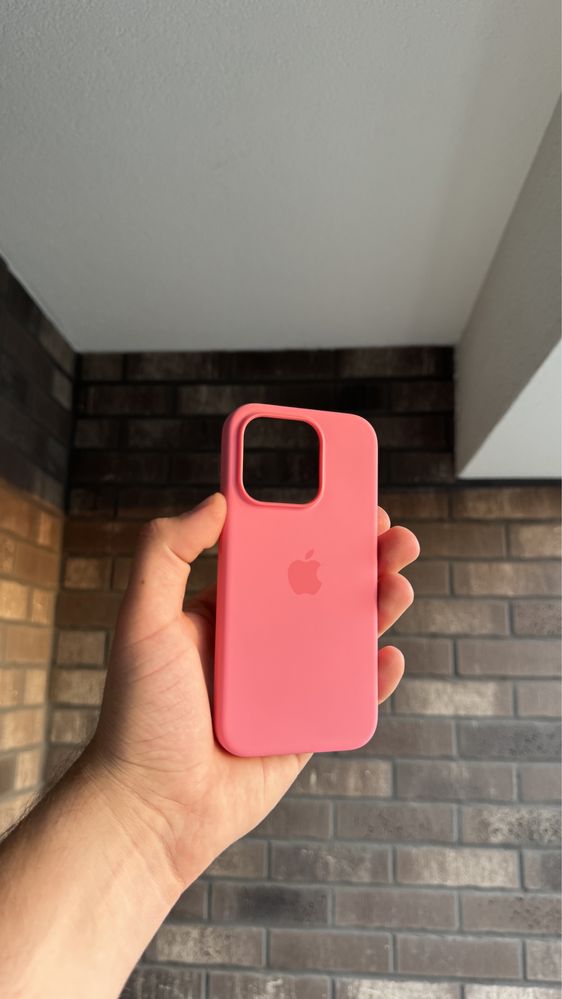 Silikonowe Magsafe Etui Iphone 15 Pro Pink