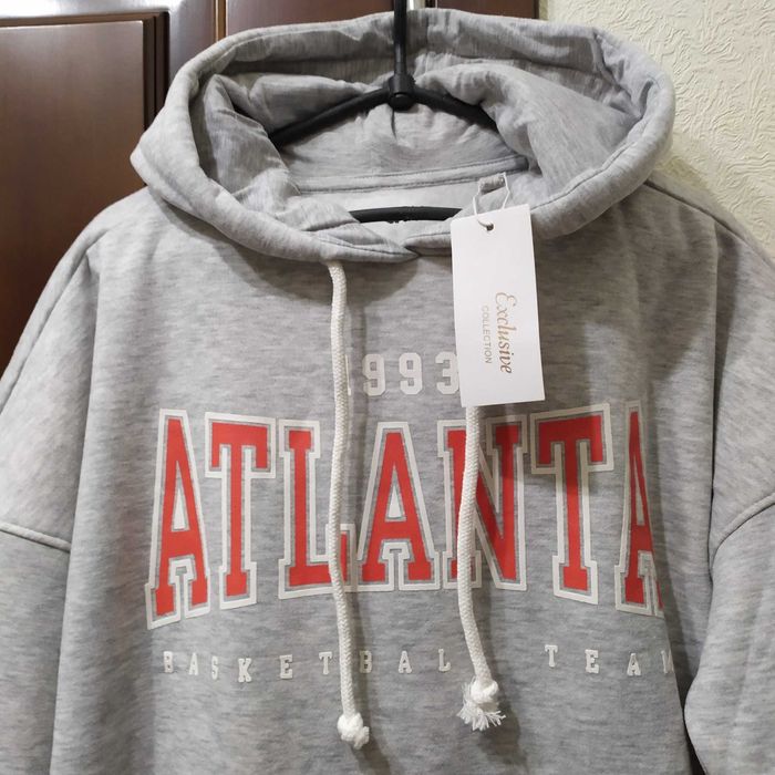 Худі жіноче з двойним капюшоном із турецької трьохнитки на флісі