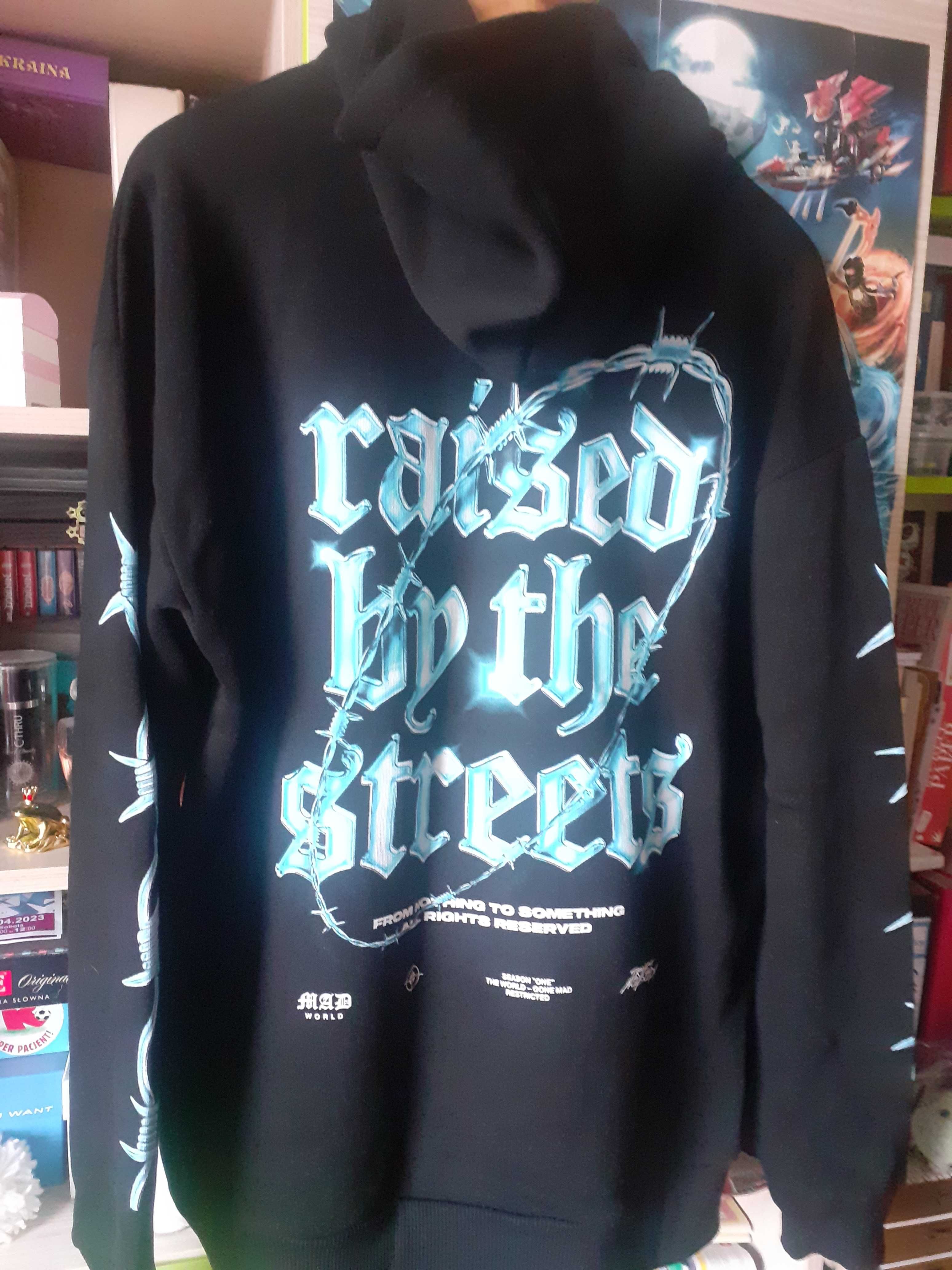 Bluza męska New Yorker Raised by the streets rozm. M czarna