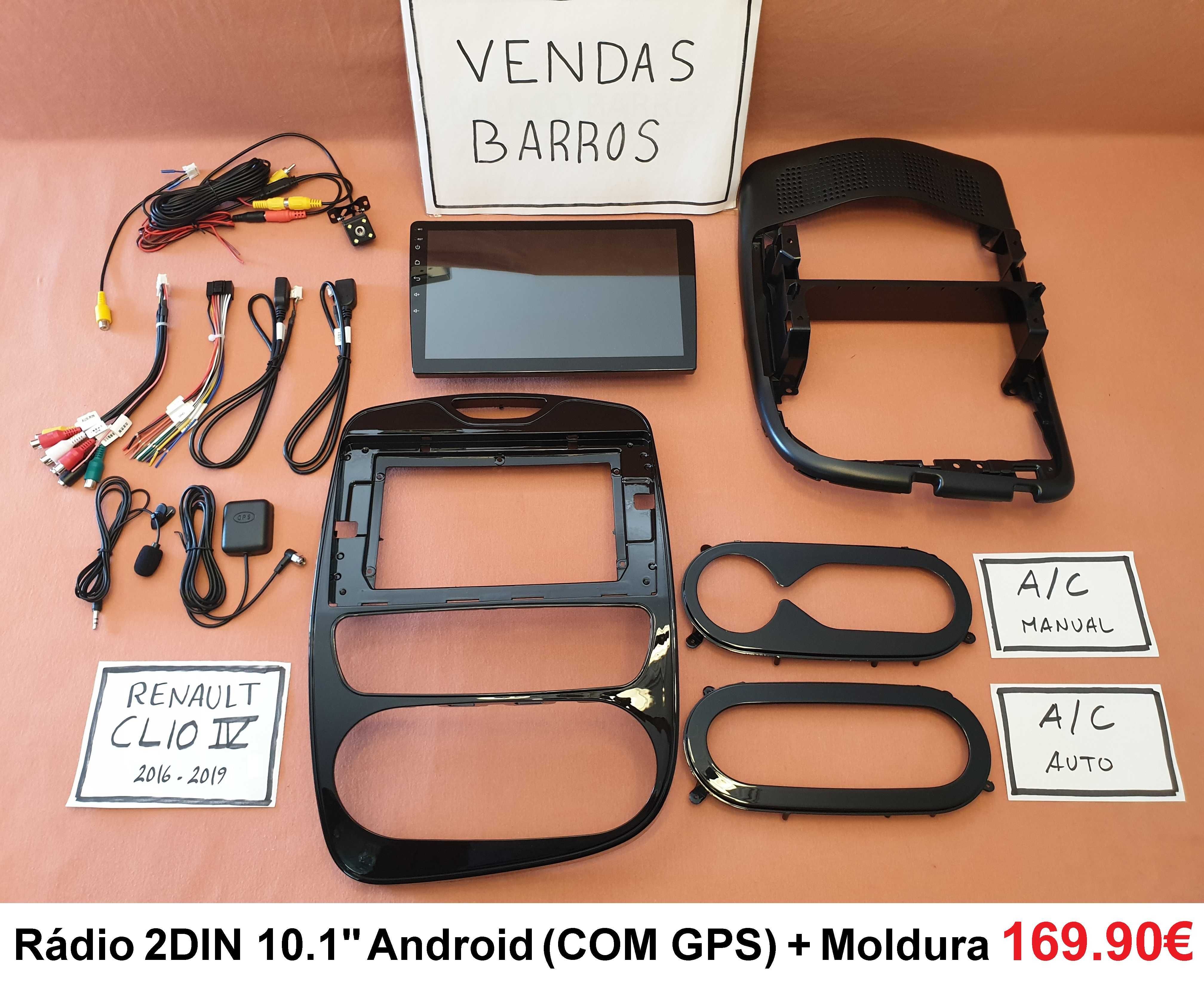 (NOVO) Rádio 2DIN • Renault Clio (4) IV (2012 a 2020) • Android 4+32GB