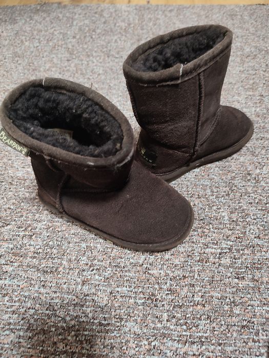 Угги детские, замша, овчина, BEARPAW