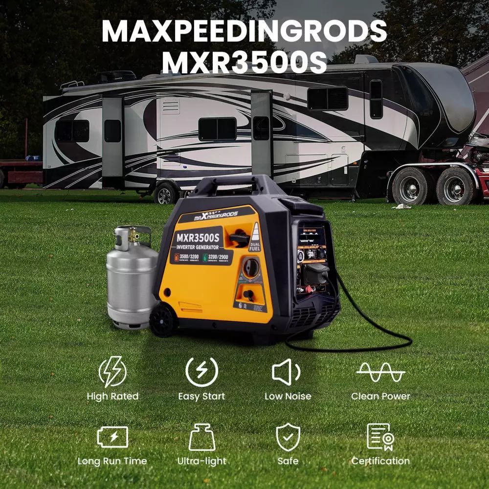 Генератор Інвенторний MAXPEEDINGRODS MXR3500S Двопаливний 3.2 кВт
