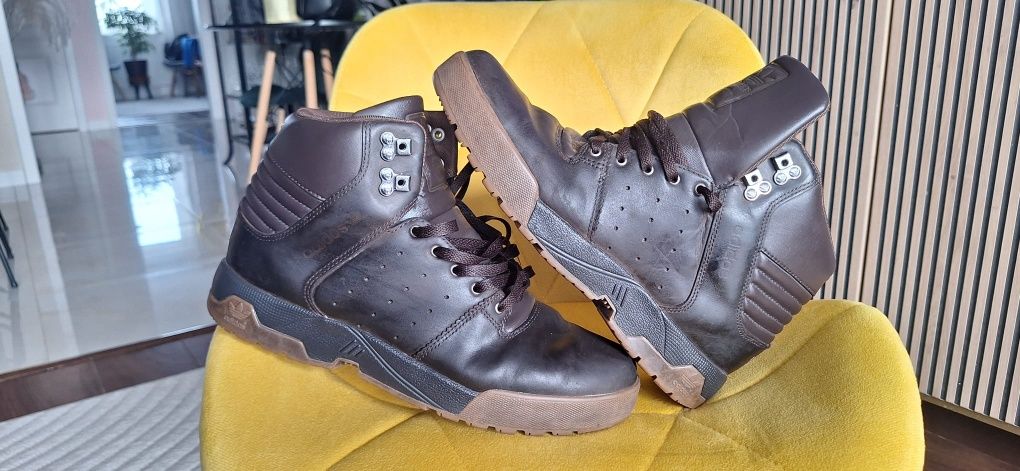 Buty zimowe jesienne adidas Torsion 45 1/3 29cm skora naturalna brąz