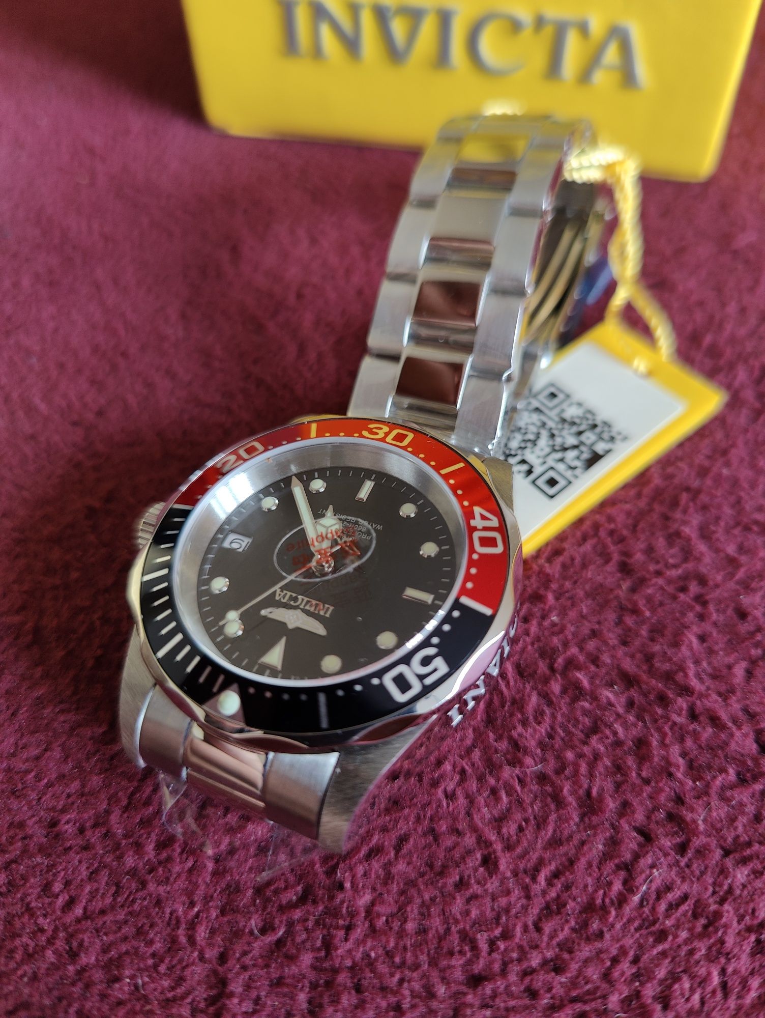 Invicta Pro Diver 9403 Automatyczny zegarek - 40mm SZAFIROWE SZKŁO