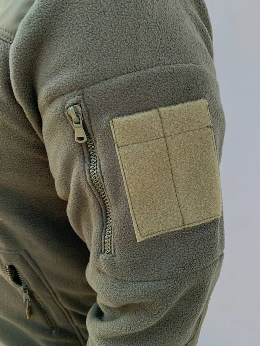 Флісова кофта оливка