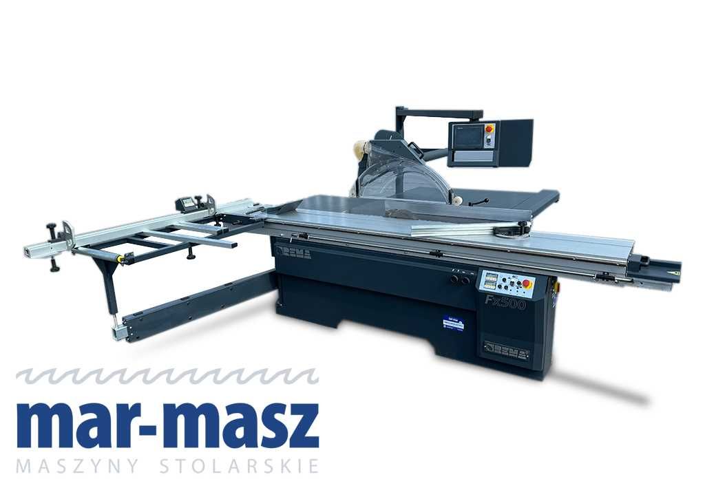 Piła formatowa REMA FX500 – 2osie automatyczny liniał wzdłużny pilarka