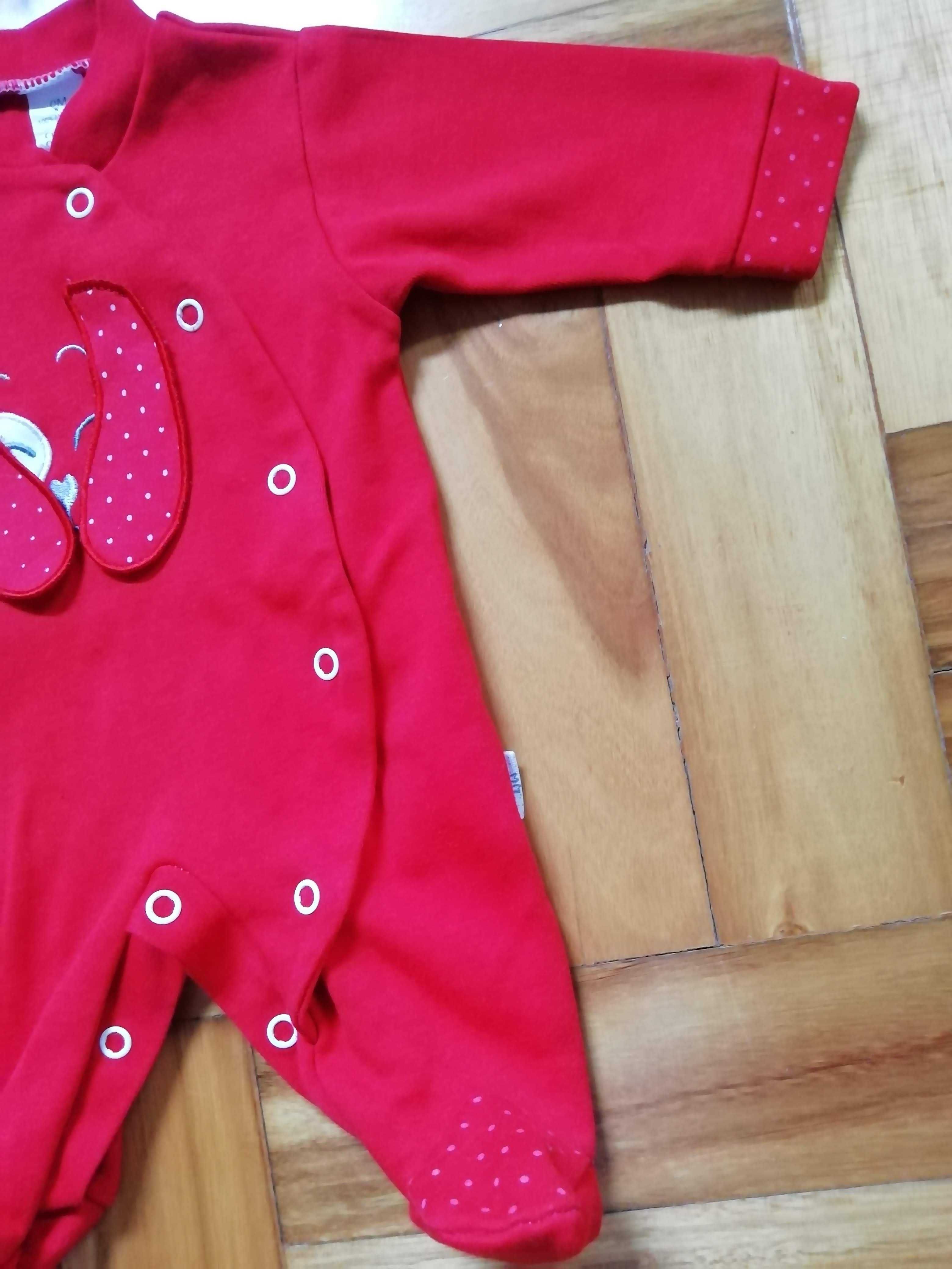 Babygrow vermelho T0 Coleções Cristina