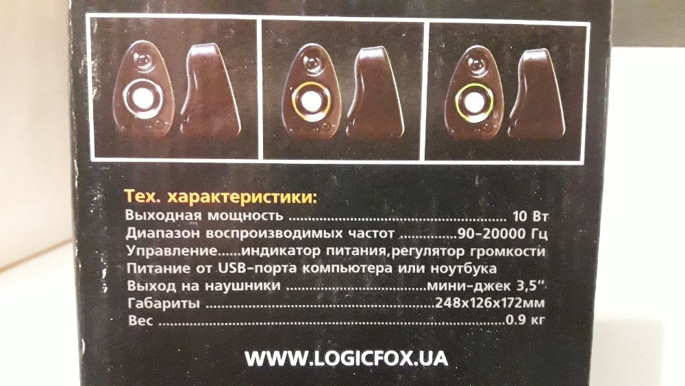 акустическая двухполосная система, колонки logicfox LF-302