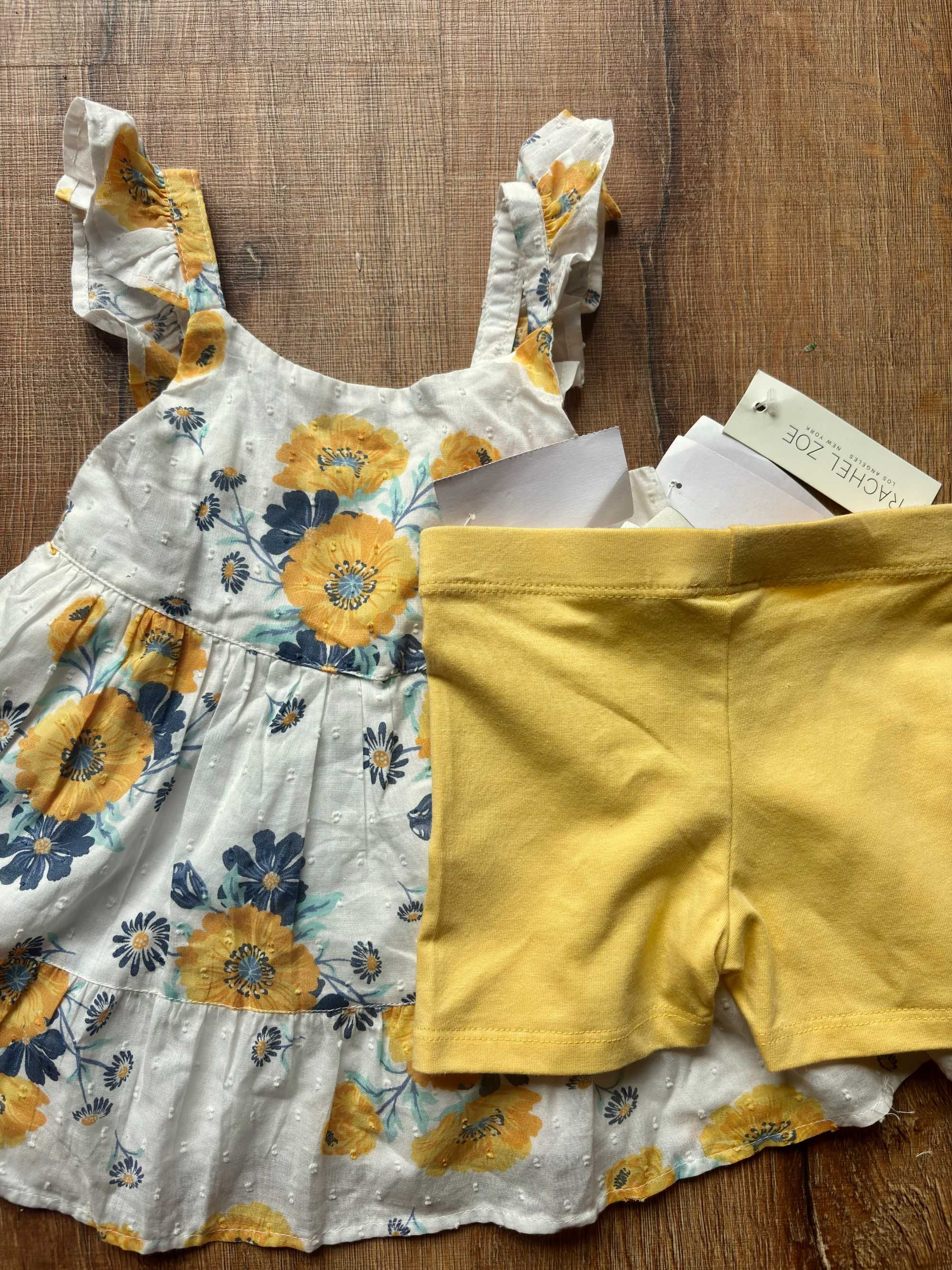 RACHEL ZOE  Zestaw sukienka w kwiaty, kwiatowy print i leginsy