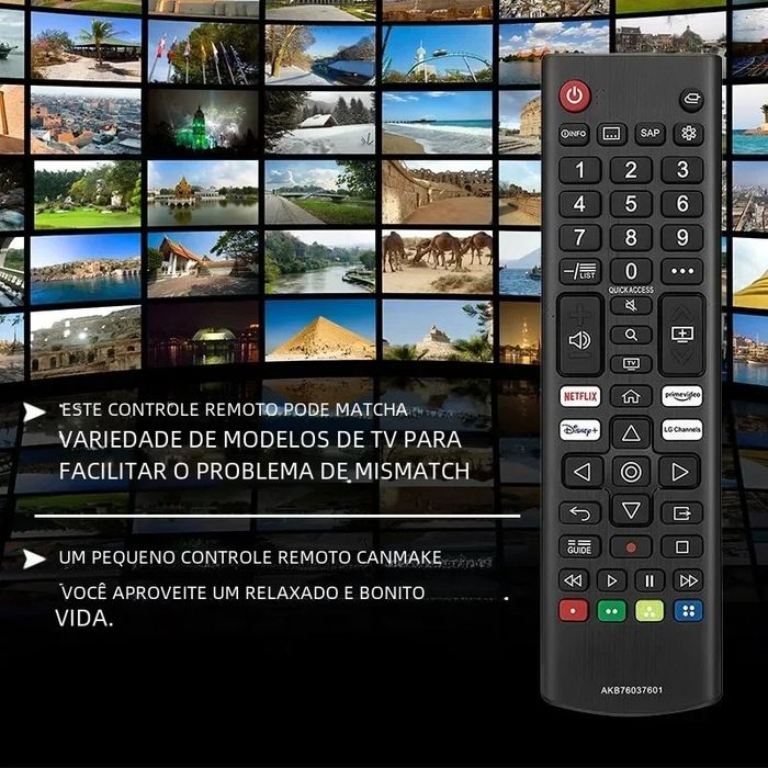 Comando LG Smart TV 4k.