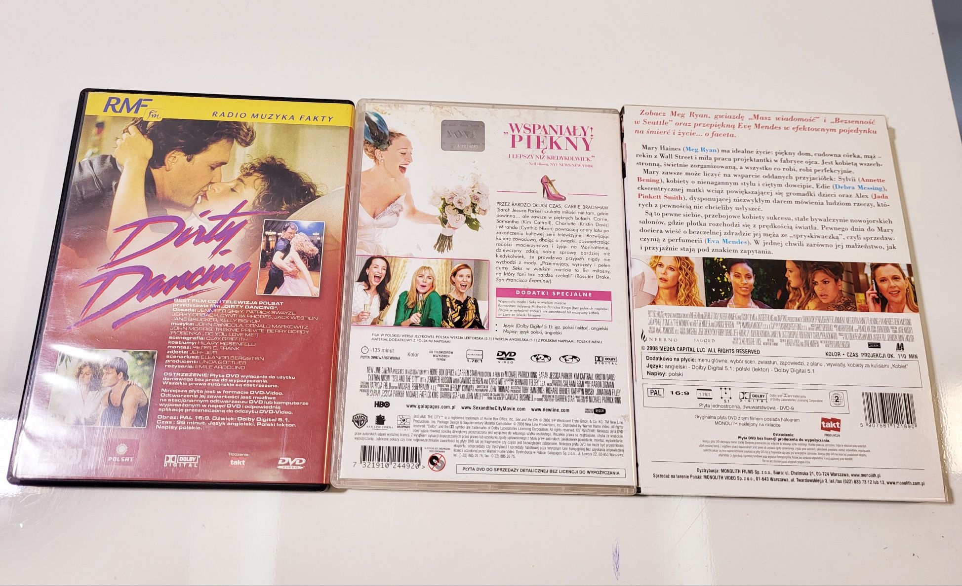 Seks w wielkim mieście Dirty Dancing Kobiety 3 filmy dvd