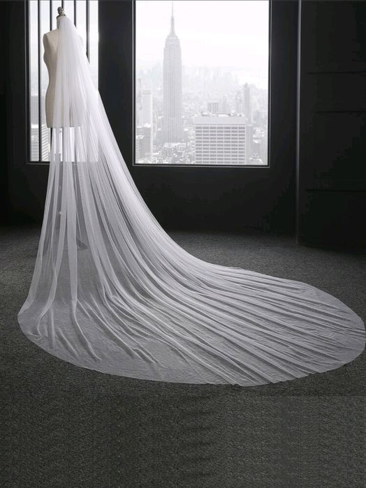 Welon ślubny 3m Elegancja i delikatność w każdym detalu !