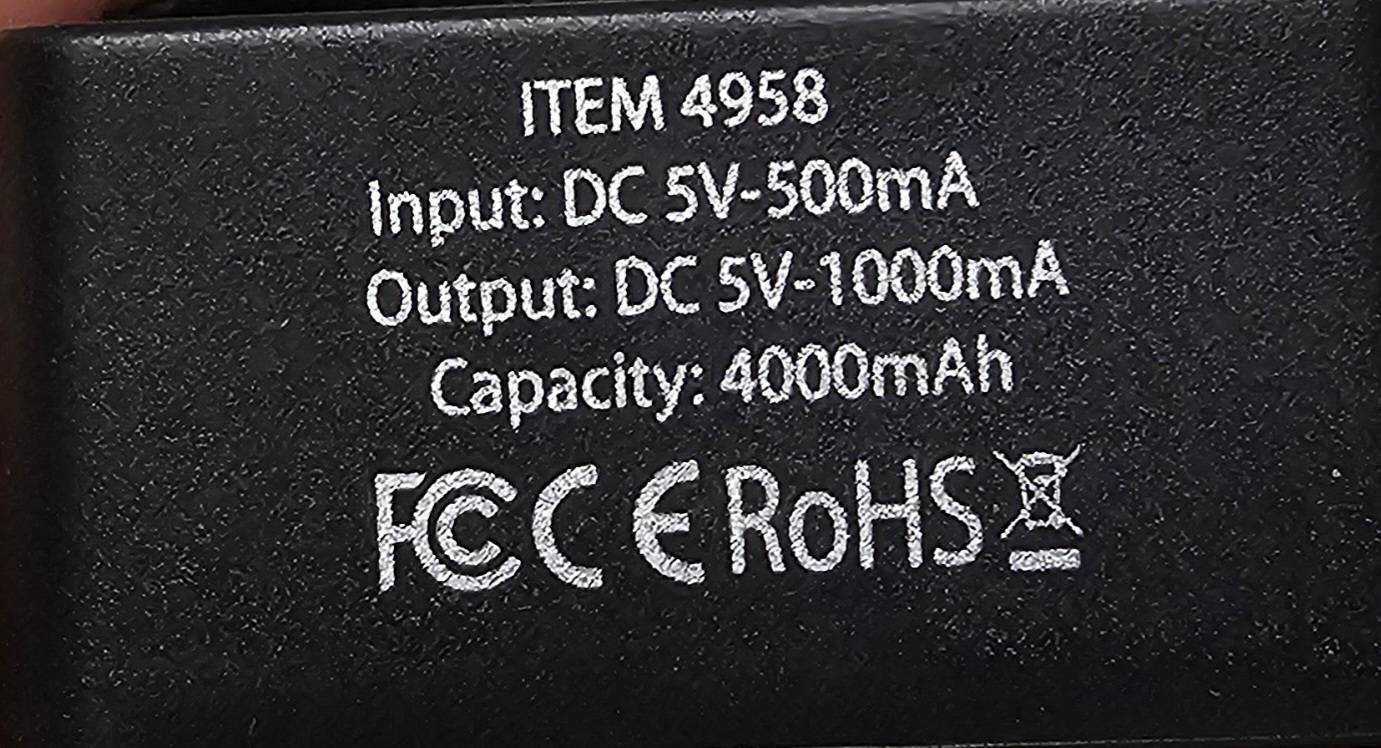 Powerbank 4000mAh 5V
