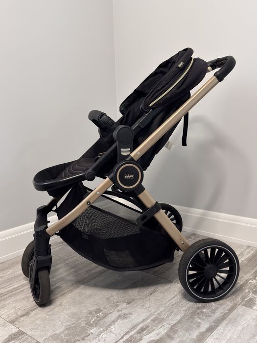 Модульная детская коляска 3 в 1 TRIO BEST FRIEND PRO LIGHT BLACK RELUX