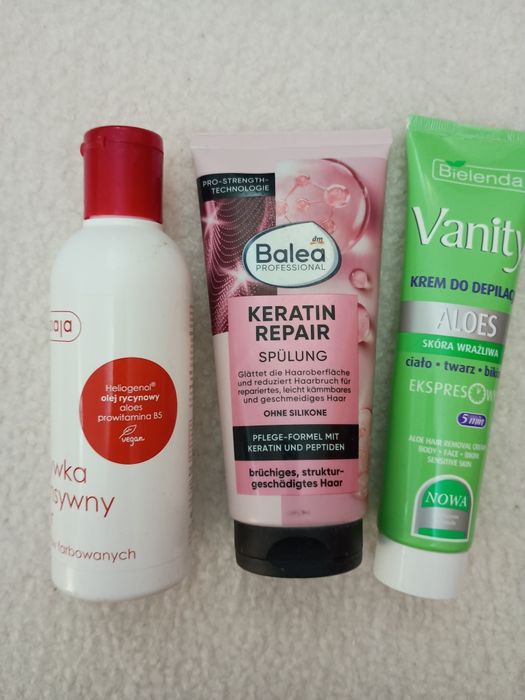 Zestaw kosmetyków 3szt używane