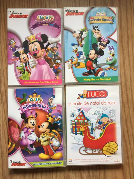 DVDs Infantis Disney Mickey Minnie Ruca
