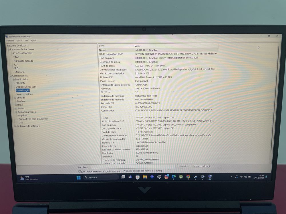 Victus 16 computador gaming windows 11