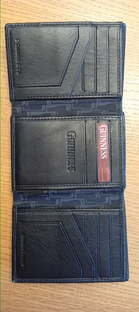 Portfel męski skórzany czarny Guinness
