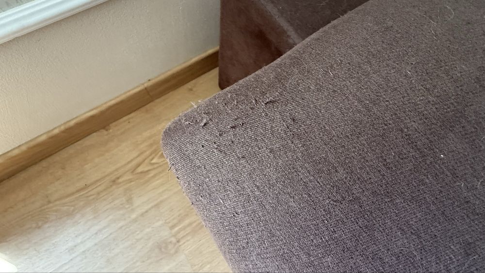 Sofá de 4 lugares chaise long em bom estado
