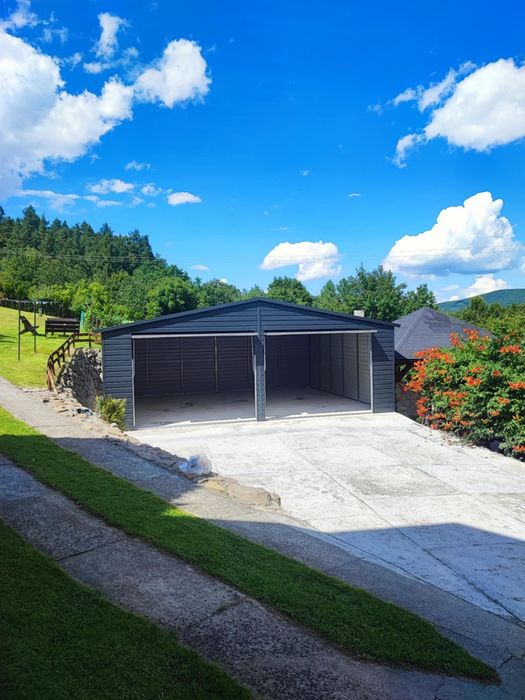 Garaż blaszany 4x6 6x5 6x5,80 6x6 7x6 8x6 9x5 9x6 - PRODUCENT Premium!