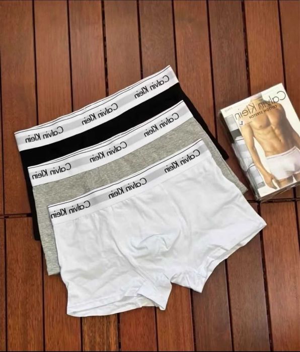 Bokserki męskie CK Colorblock – zestaw 3-częściowy