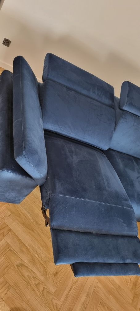 Narożnik Timo U granatowy monolith Des Sofa Line Agata meble
