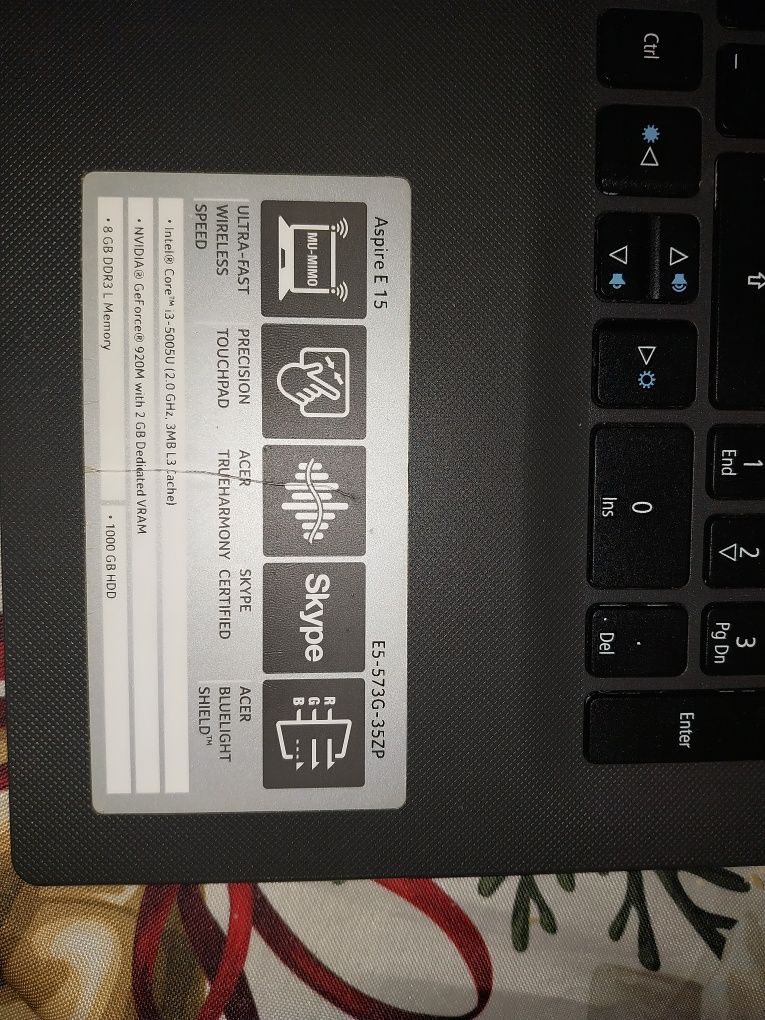 Pc portatil Acer I3