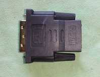 Перехідник DVI-D 24+1(папа) -> HDMI(мама), позолота