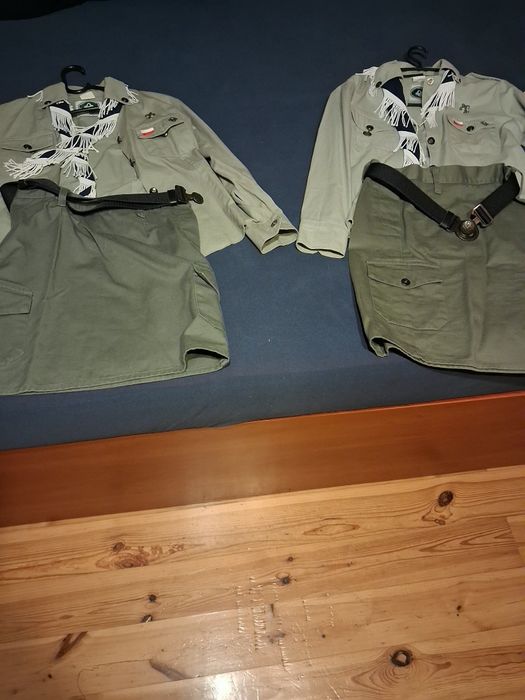 Mundurki harcerski dla dziewczynek komplet