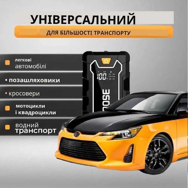 Пускозарядний пристрій Бустер для авто JUMP STARTER CY35 ток - 3500A