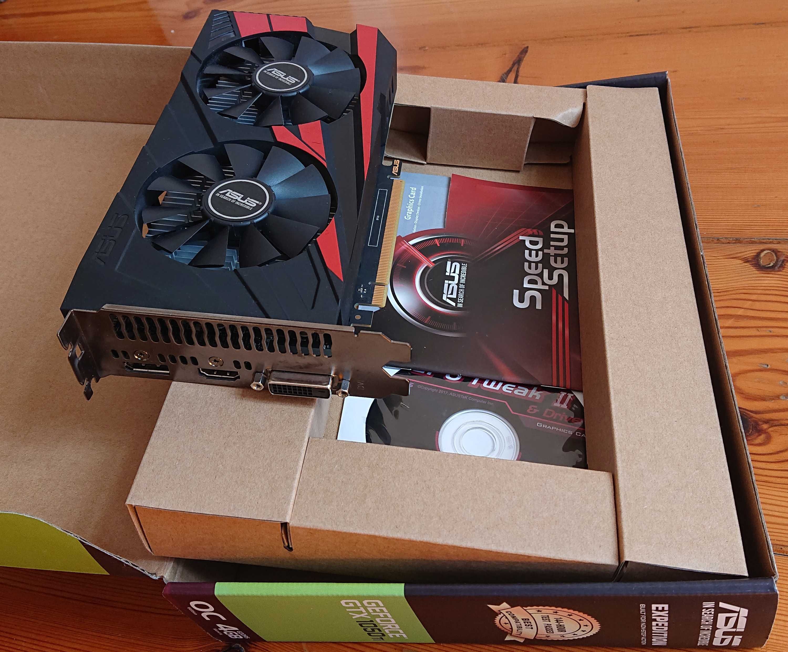 ASUS GeForce GTX 1050 Ti OC 4GB GDDR5 (0 db bezgłośna technologia)