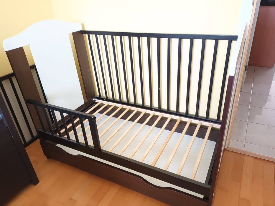 Łóżeczko wraz z materacem 60x120