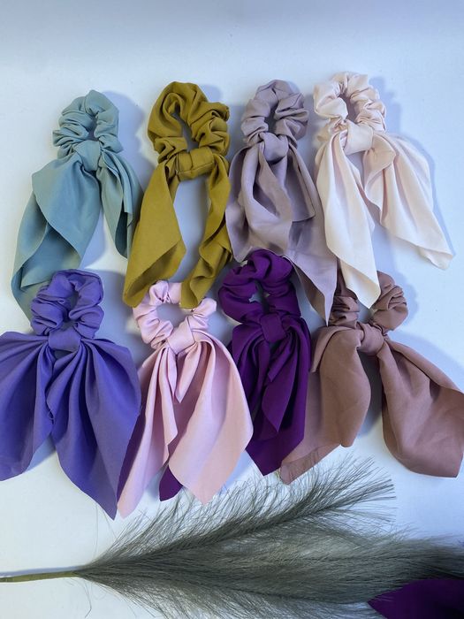 Резинка твилли, платком тканевая кожа Луи  бант