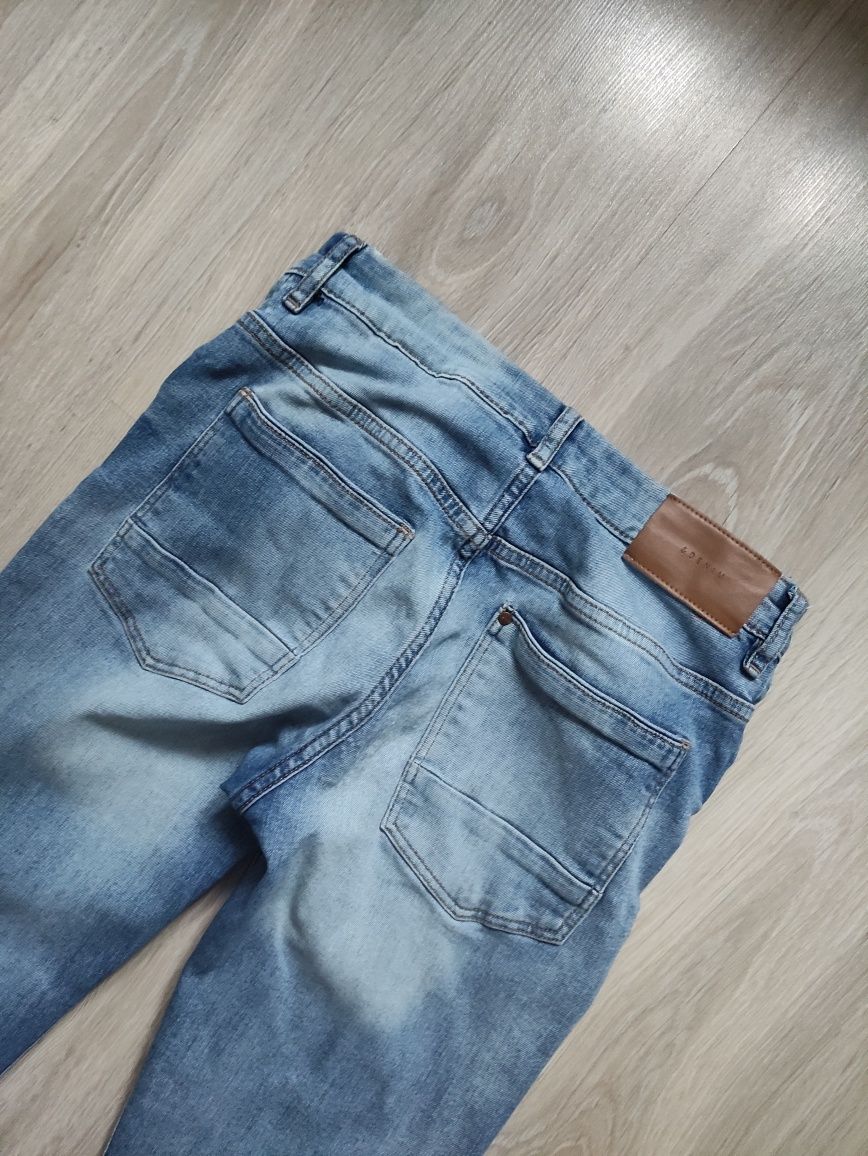 Spodnie jeansowe skinny rurki elastyczne hm H&M 36 38 S M proste