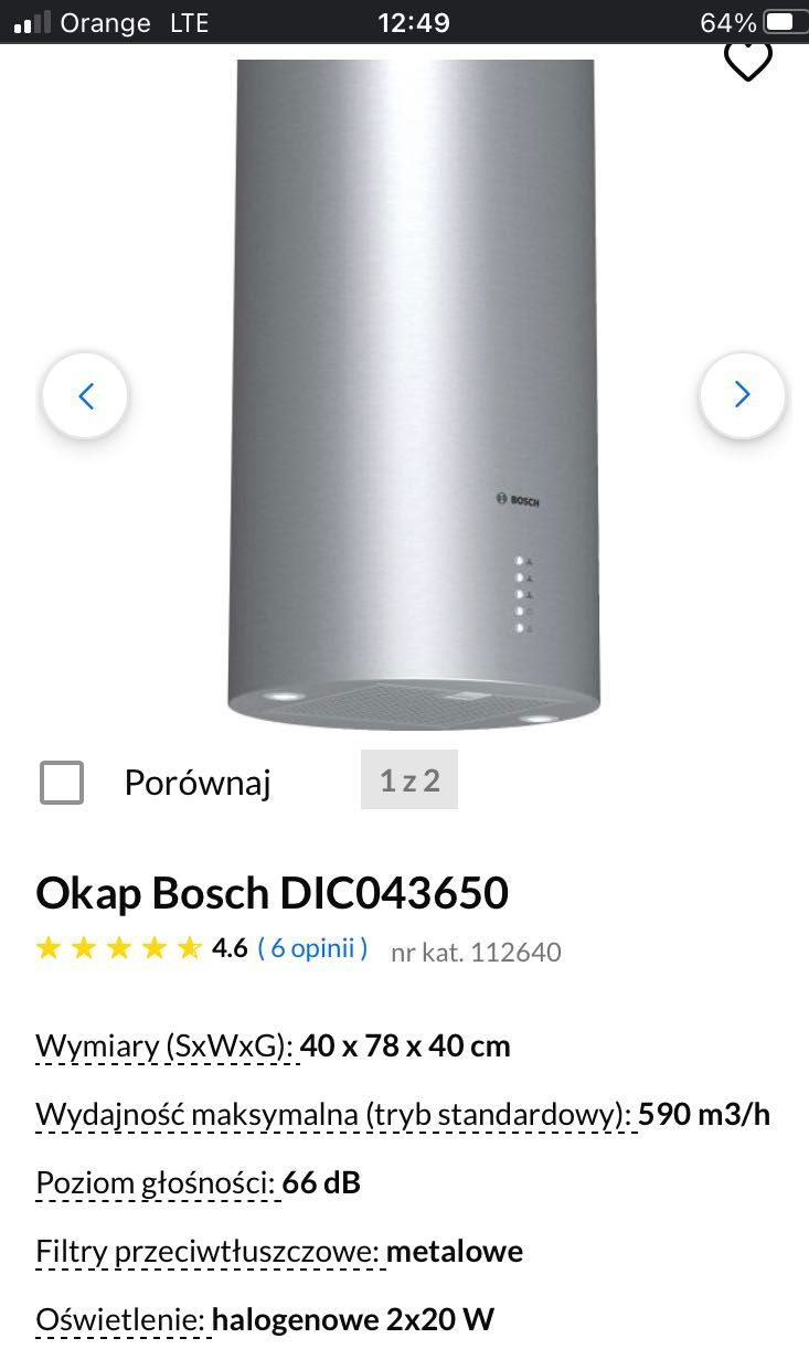 Okap Bosch DIC043650