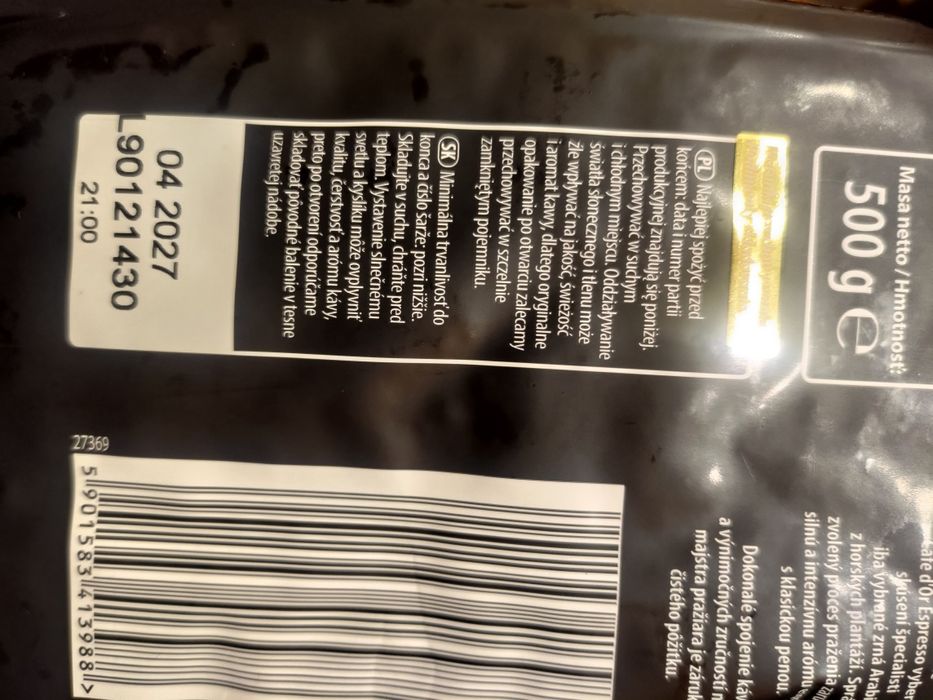 Kawa ziarnista cafe d'or crema i espresso 2*500g