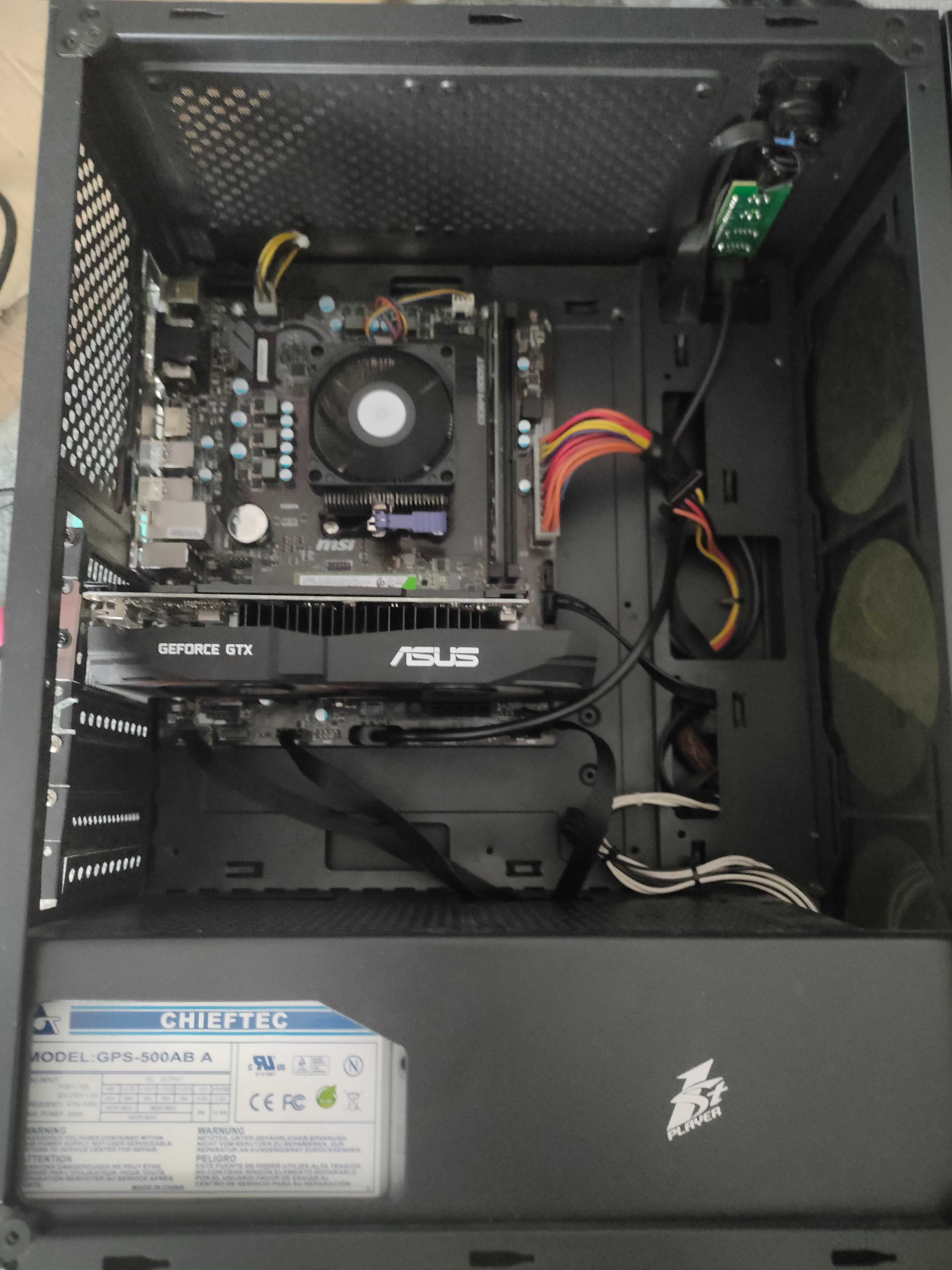 сист блок! Ryzen 5 2600/ 8 gb ddr4/ GTX 1050Ti 4gb