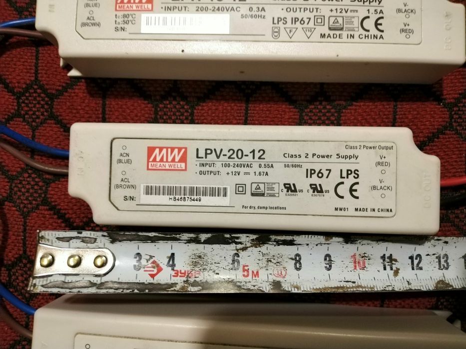 Блок живлення MeanWell 12v - захищений IP67