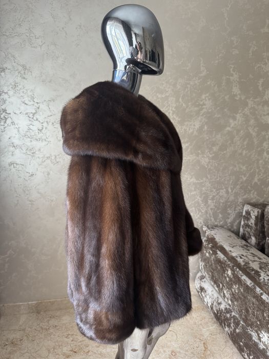 Норкова шуба , норка  , великий розмір .