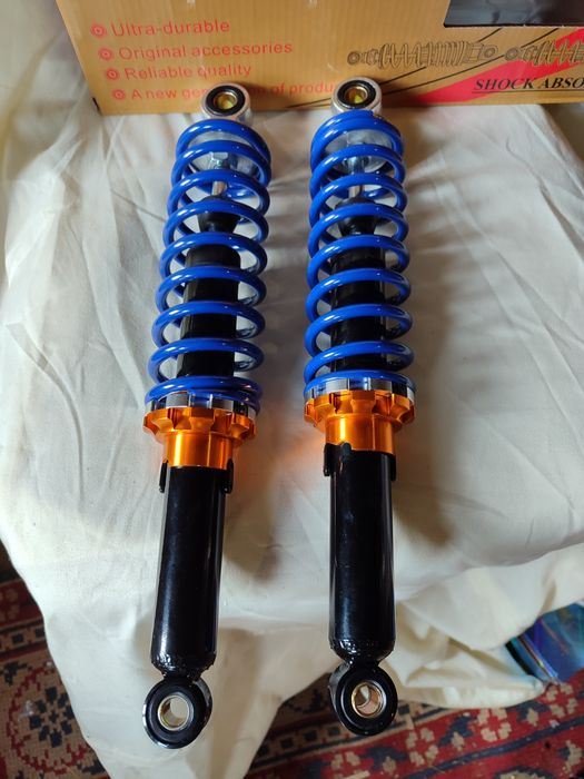 Амортизатори 340 мм по осях.Дельта, Альфа, Мустанг,Сабур, Актів