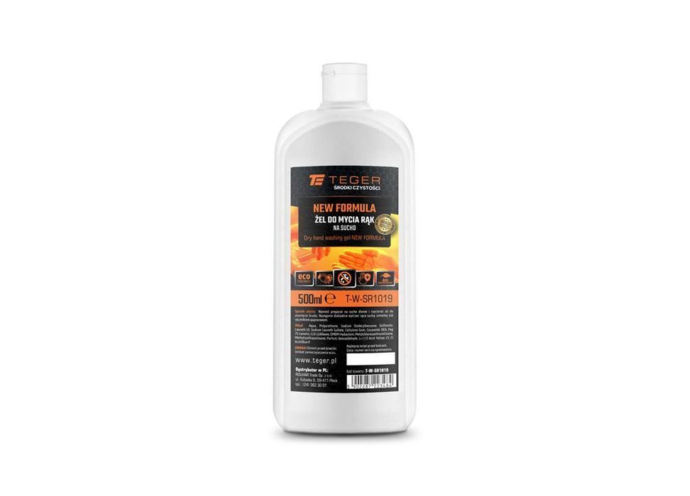 Żel do mycia rąk na sucho NEW FORMULA 500ml / TEGER