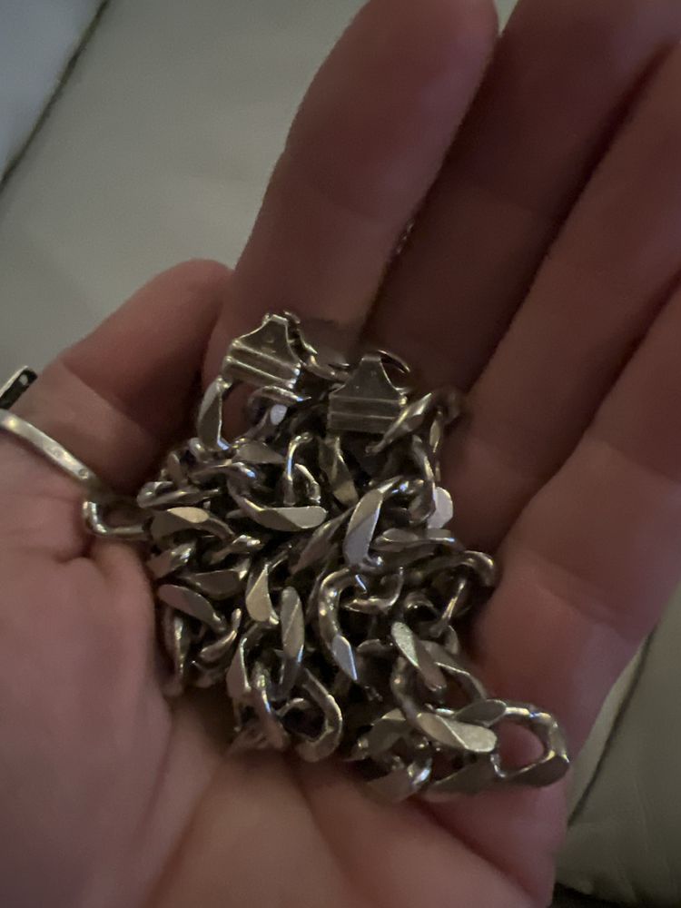 Łańcuch gruby srebrny 925 waga 101 gram