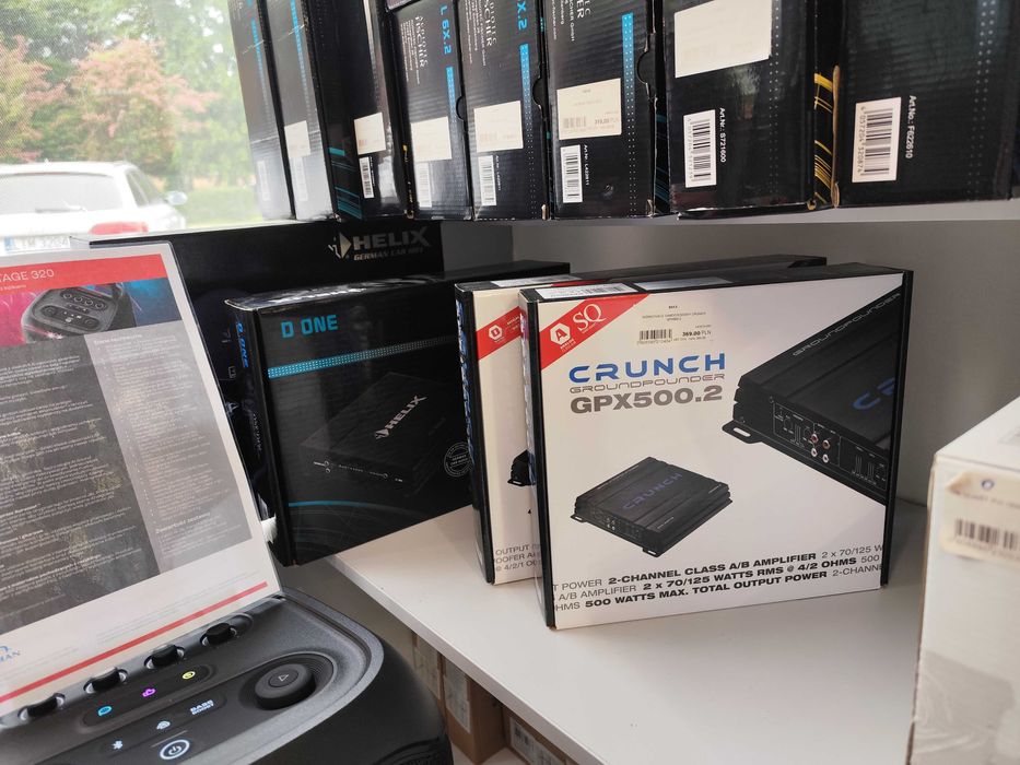 Crunch GPX500.2 - wzmacniacz dwukanałowy EM-AUDIO Tomaszów Lub.